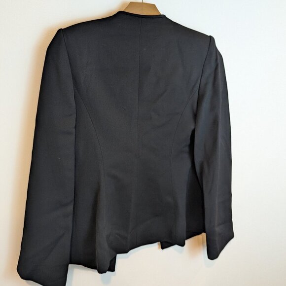 NWT Brandon Maxwell Luxury Flare-Sleeve Black Blazer, Sz 10 - Picture 16 of 16
